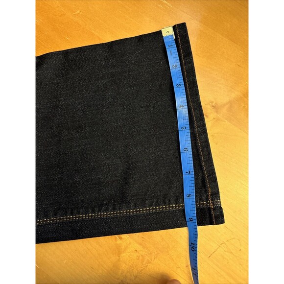 white black blue jeans womens boot leg 12R. Stretch - Picture 7 of 12